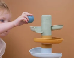 Little Dutch Circuito de bola Azul ·*Niños Juguetes Y Juegos Motricidad Fina|Juguetes Apilables