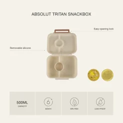 Citron Caja Almuerzo de tritán Aeronave* Cajas De Almuerzo Infantil·Con Compartimentos
