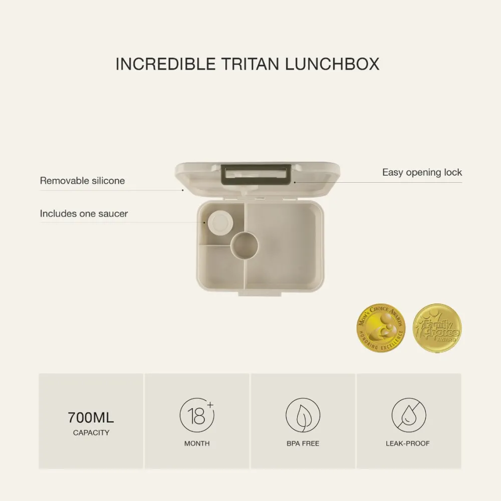 Citron Caja Almuerzo mediana de tritán cereza* Cajas De Almuerzo Infantil·Con Compartimentos