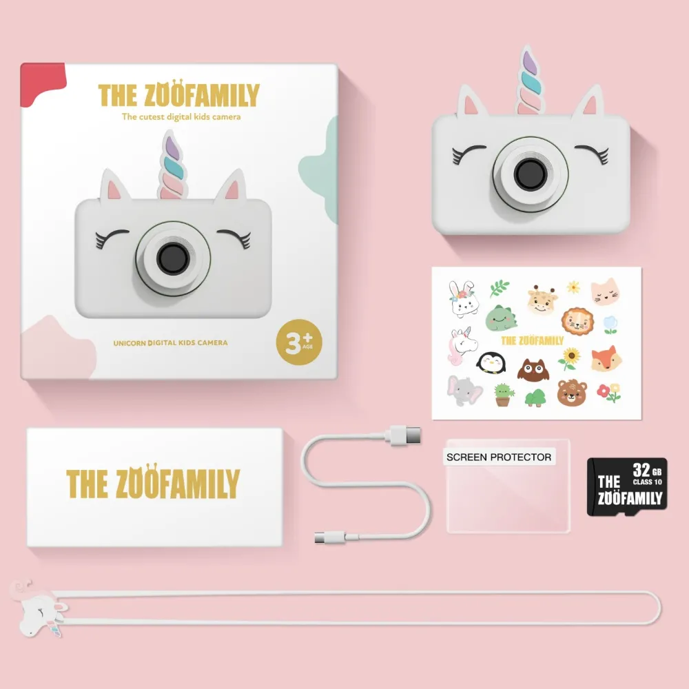 The Zoofamily Cámara Fotográfica Zoo Friends Unicorn ·*Niños Tecnología|Cámaras Infantiles