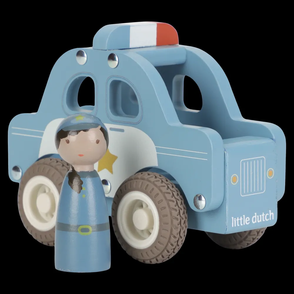 Little Dutch Coche de policía FSC ·*Niños Coches De Madera De Juguete Para Bebés|Coches De Juguete Para Bebés