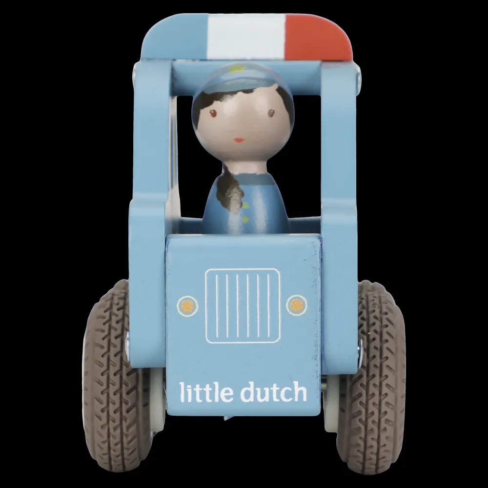 Little Dutch Coche de policía FSC ·*Niños Coches De Madera De Juguete Para Bebés|Coches De Juguete Para Bebés