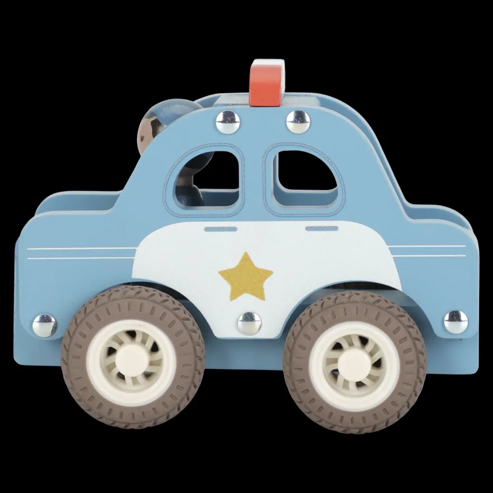 Little Dutch Coche de policía FSC ·*Niños Coches De Madera De Juguete Para Bebés|Coches De Juguete Para Bebés