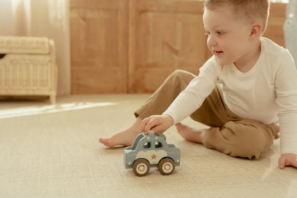 Little Dutch Coche de policía FSC ·*Niños Coches De Madera De Juguete Para Bebés|Coches De Juguete Para Bebés