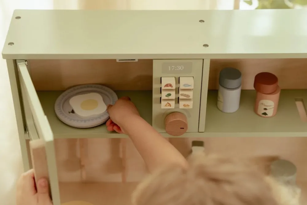 Little Dutch Cocina Menta ·*Niños Cocinas De Madera Y Accesorios Juguete|Juguetes Waldorf