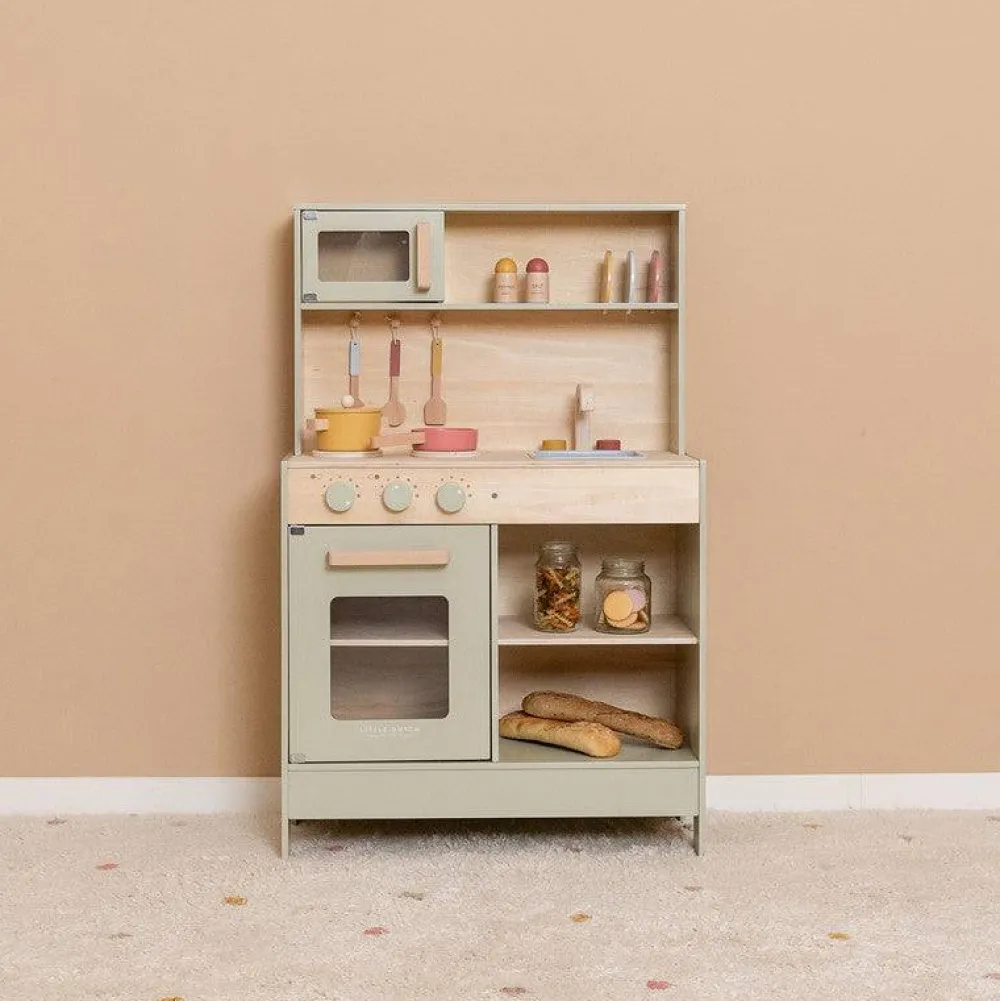 Little Dutch Cocina Menta ·*Niños Cocinas De Madera Y Accesorios Juguete|Juguetes Waldorf