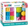 Ludi Conjunto 6 bolas y 6 cubos ·*Niños Juguetes Montessori|Juguetes Antiestrés