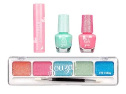 Souza Conjunto maquillaje sirenita ·*Niños Maletín De Maquillaje Para Niñas Y Niños|Pintauñas Para Niñas Y Niños