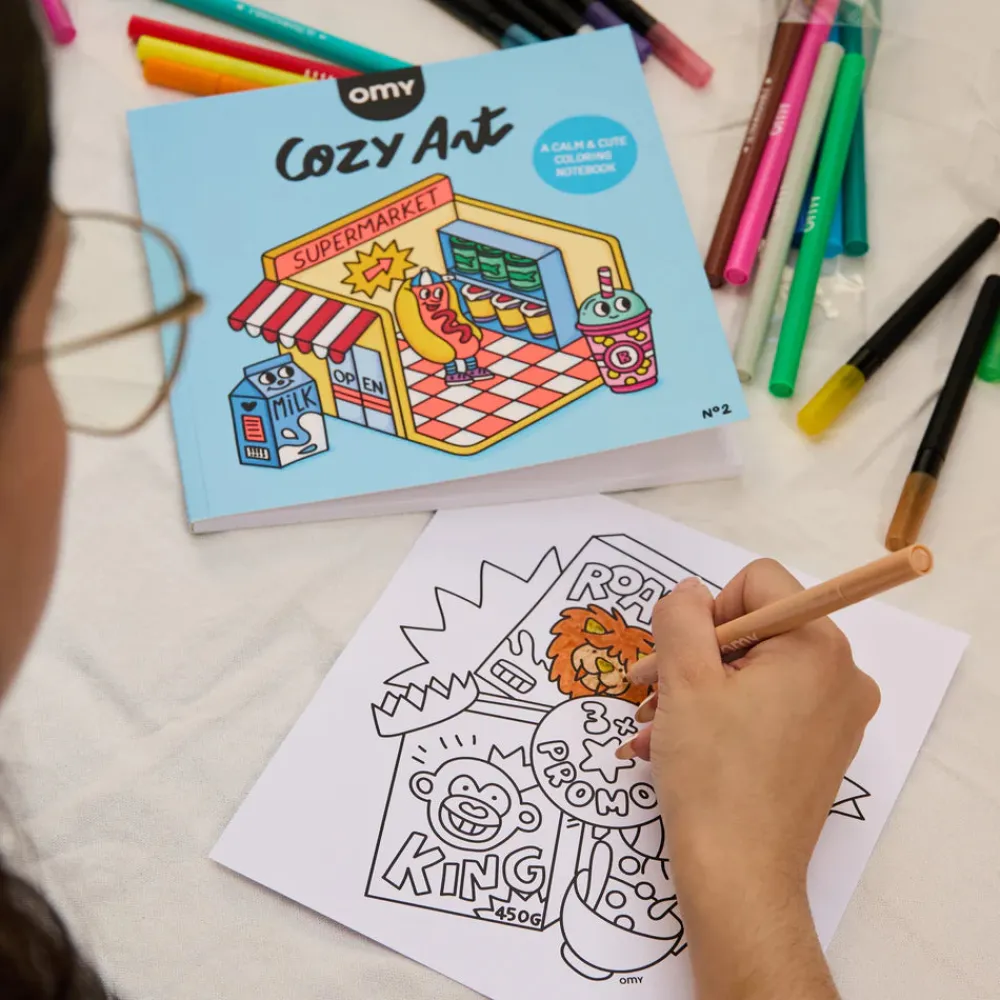 Omy Cozy Art Supermarket ·*Niños Juegos De Viaje