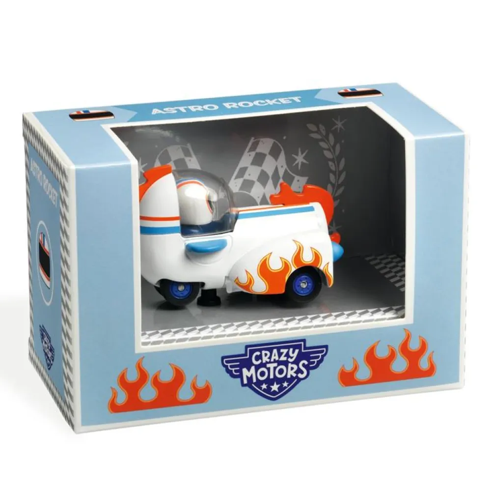 Djeco Crazy Motors Astro Rocket ·*Niños Coches De Metal De Juguete|Coches Crazy Motors De Djeco