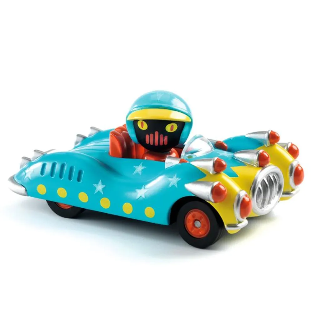 Djeco Crazy Motors Blue Gun ·*Niños Coches De Metal De Juguete|Coches Crazy Motors De Djeco
