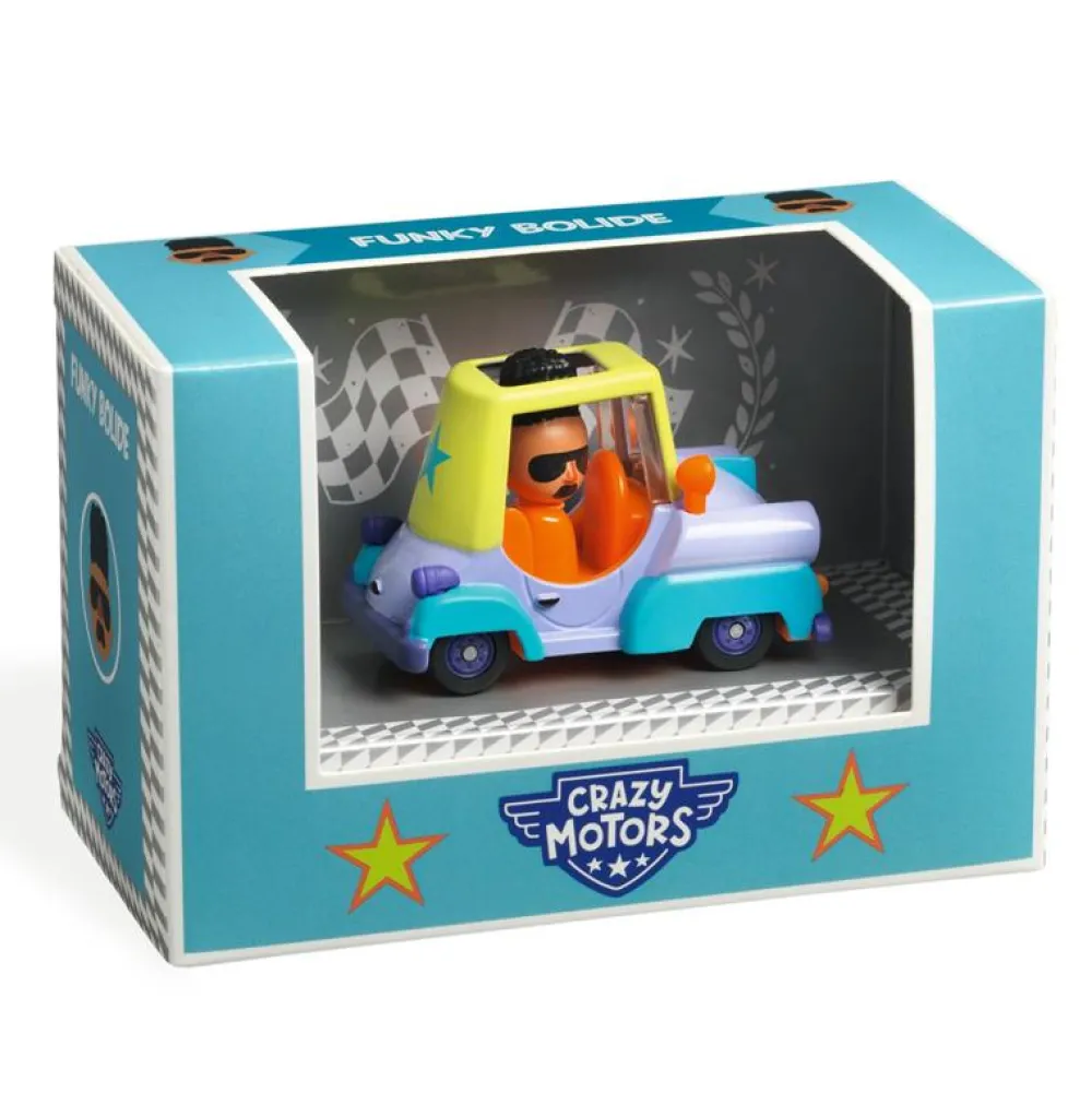 Djeco Crazy Motors Funky Bolide ·*Niños Coches De Metal De Juguete|Coches Crazy Motors De Djeco