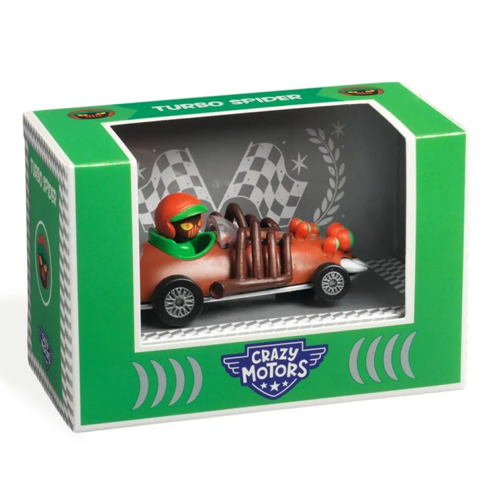 Djeco Crazy Motors Turbo Spider ·*Niños Coches De Metal De Juguete|Coches Crazy Motors De Djeco