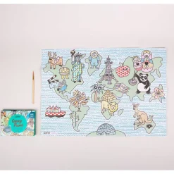 Omy Crazy Paint Atlas ·*Niños Juegos De Viaje
