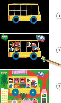 Djeco Cuadros para rascar Vehiculos ·*Niños Juguetes Y Juegos Motricidad Fina