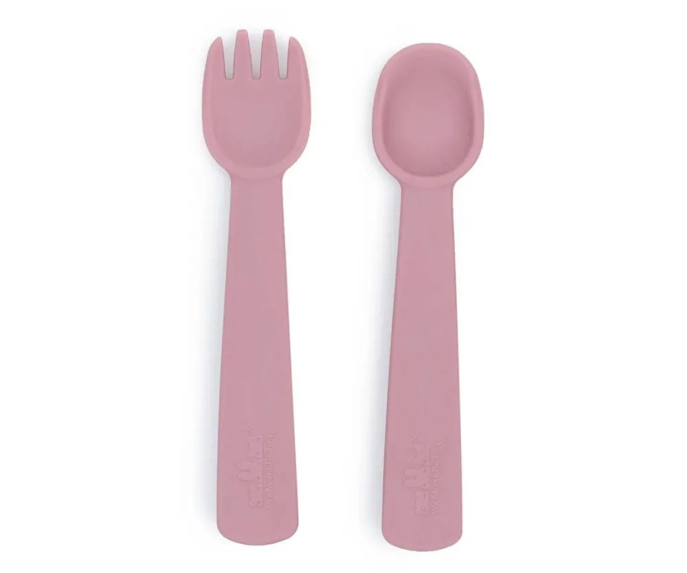 We Might Be Tiny Cubiertos Feedie · Rosa Empolvado* Baby-Led Weaning Y Accesorios Alimentación|Cubiertos Infantiles