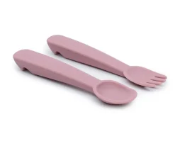 We Might Be Tiny Cubiertos Feedie · Rosa Empolvado* Baby-Led Weaning Y Accesorios Alimentación|Cubiertos Infantiles