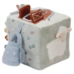 Little Dutch Cubo Blandito de Actividades Pequeña Granja ·*Niños Juguetes Montessori|Juguetes De Estimulación Para Bebé