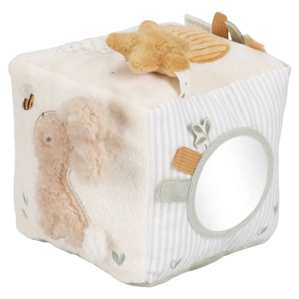 Little Dutch Cubo Blandito de Actividades Newborn Natural ·*Niños Juguetes De Estimulación Para Bebé|Cubos De Actividades