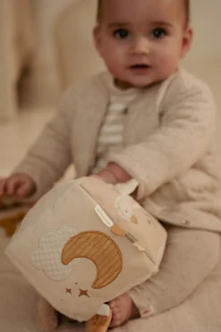 Little Dutch Cubo Blandito de Actividades Newborn Natural ·*Niños Juguetes De Estimulación Para Bebé|Cubos De Actividades