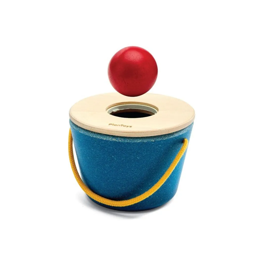 Plantoys Cubo empuja y cae ·*Niños Juguetes Waldorf|Juguetes De Madera Para Niños
