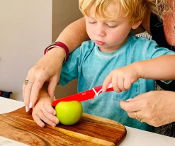 KiddiKutter Cuchillo Autonomía · Rojo*Niños Accesorios De Cocina Para Niños|Baby-Led Weaning Y Accesorios Alimentación