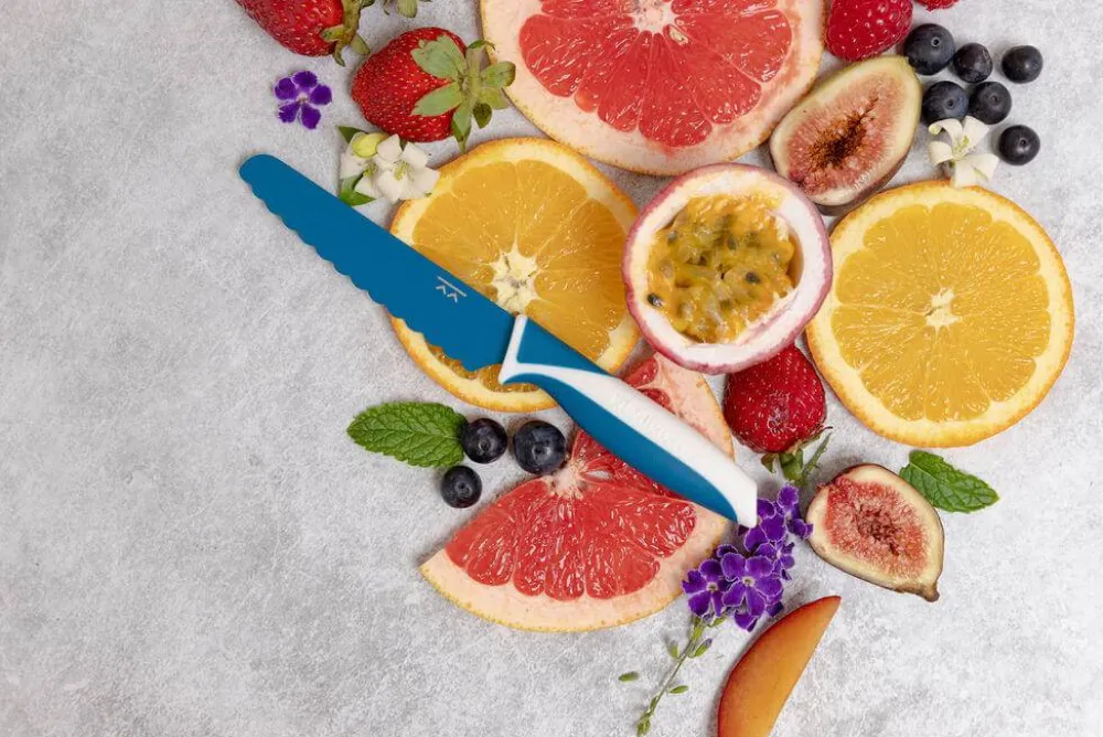 KiddiKutter Cuchillo autonomía Azul*Niños Accesorios De Cocina Para Niños
