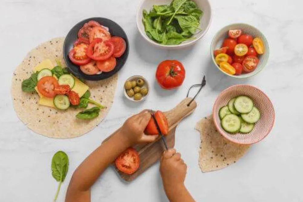 KiddiKutter Cuchillo autonomía Azul*Niños Accesorios De Cocina Para Niños