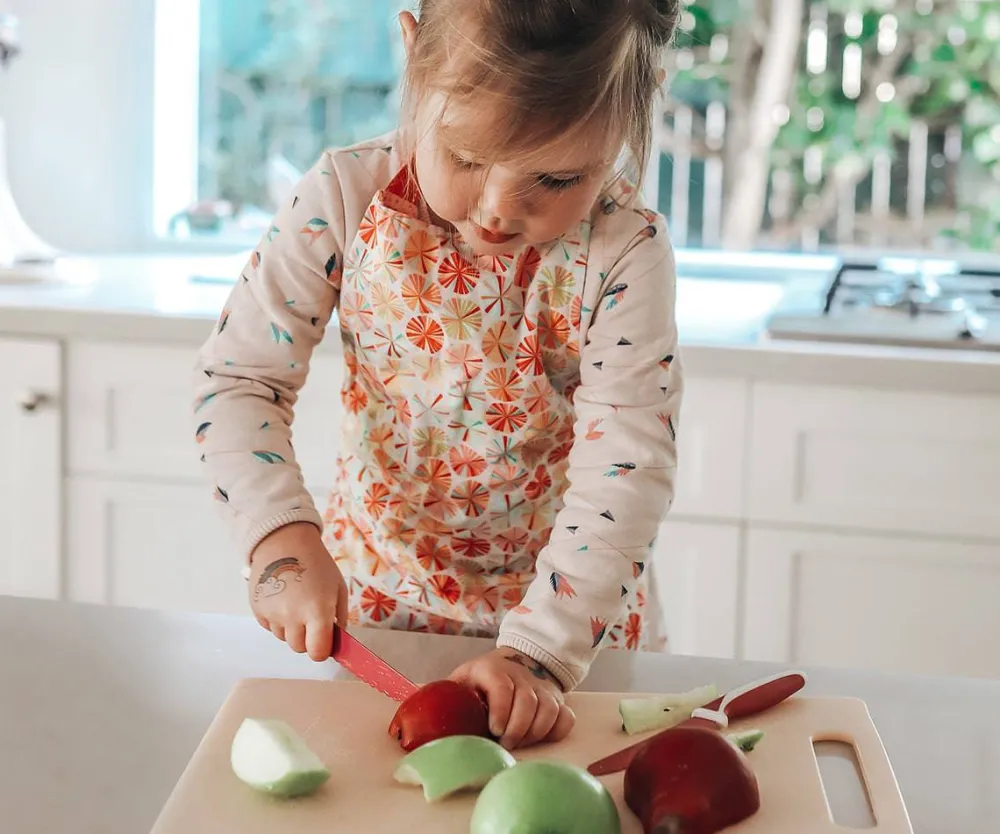 KiddiKutter Cuchillo Autonomía Niños Dusty Pink*Niños Accesorios De Cocina Para Niños|Baby-Led Weaning Y Accesorios Alimentación
