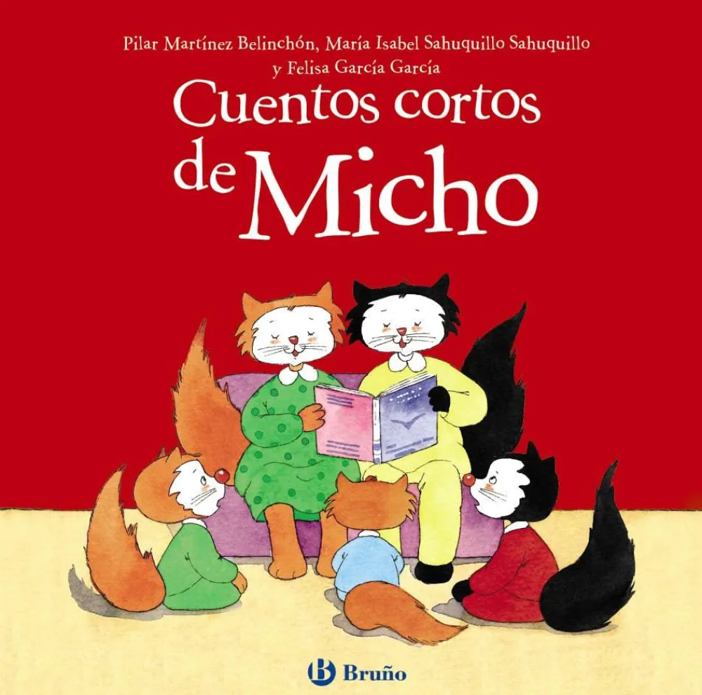 Bruño Cuentos cortos de Micho* Libros Con Letra Ligada|Libros Con Pictogramas