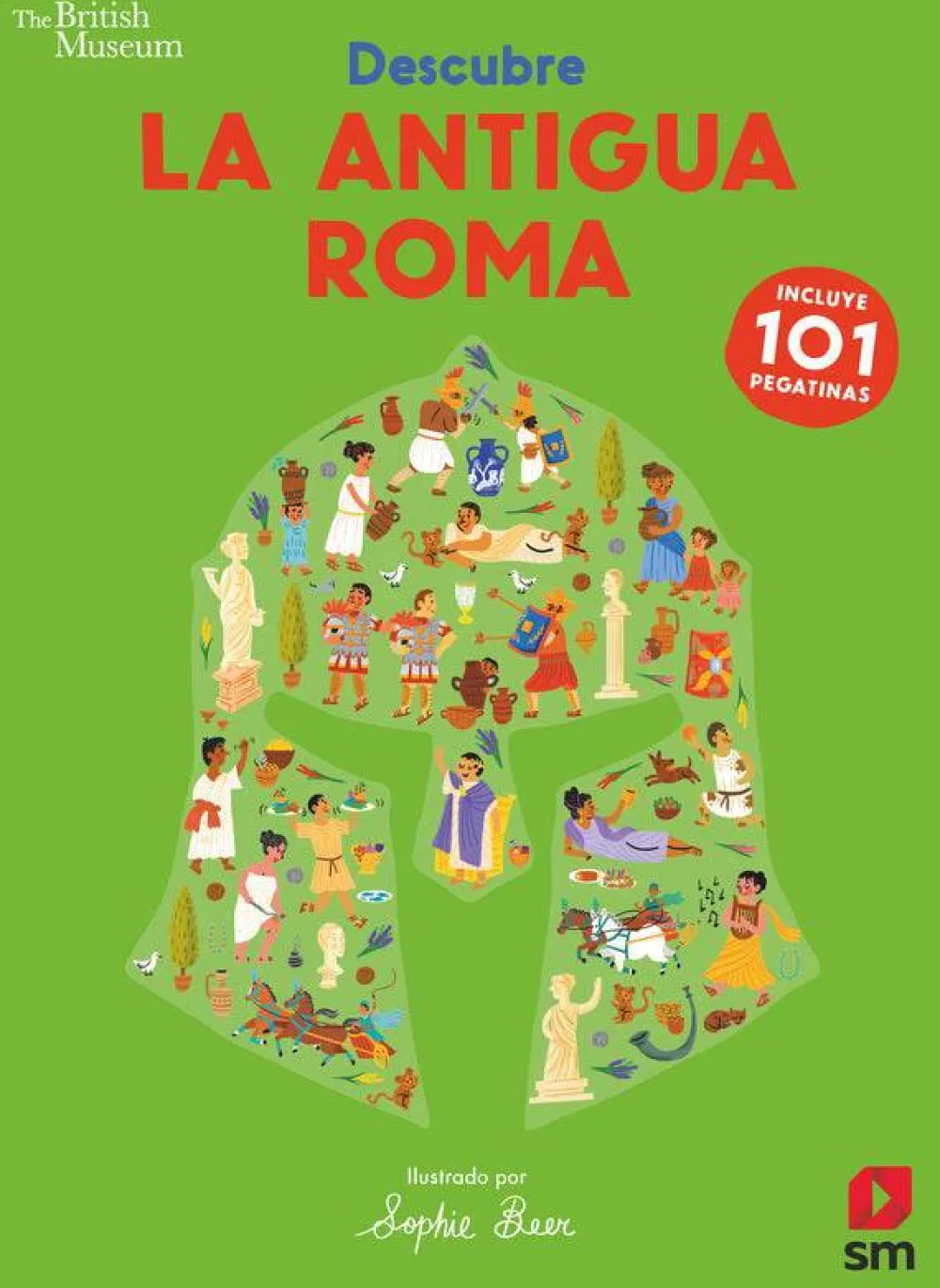 SM Descubre la antigua Roma Libro de Pegatinas* Libros De Pegatinas