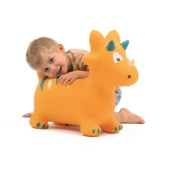 Ludi Dinosaurio saltarín Amarillo ·*Niños Muñecos Saltarines