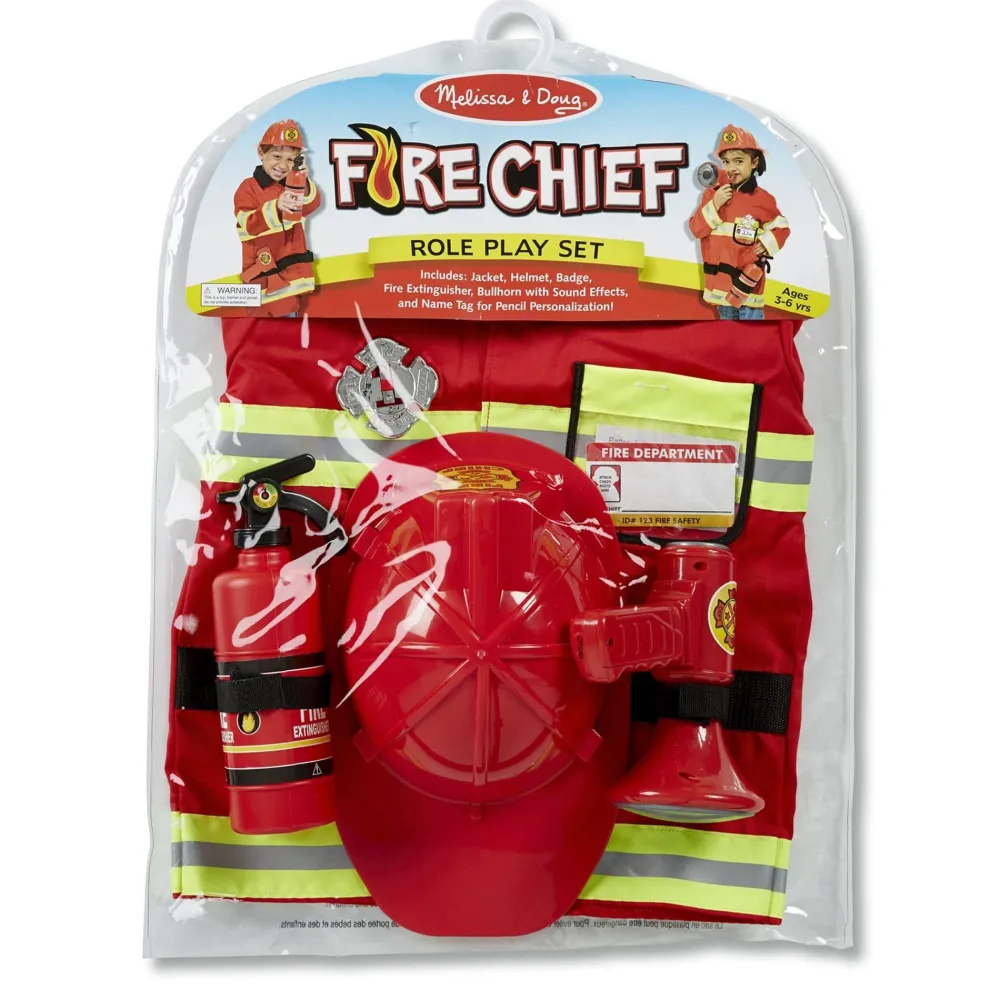Melissa u0026 Doug Disfraz bombero 3-6 años · Melissa & Doug*Niños Disfraces Infantiles