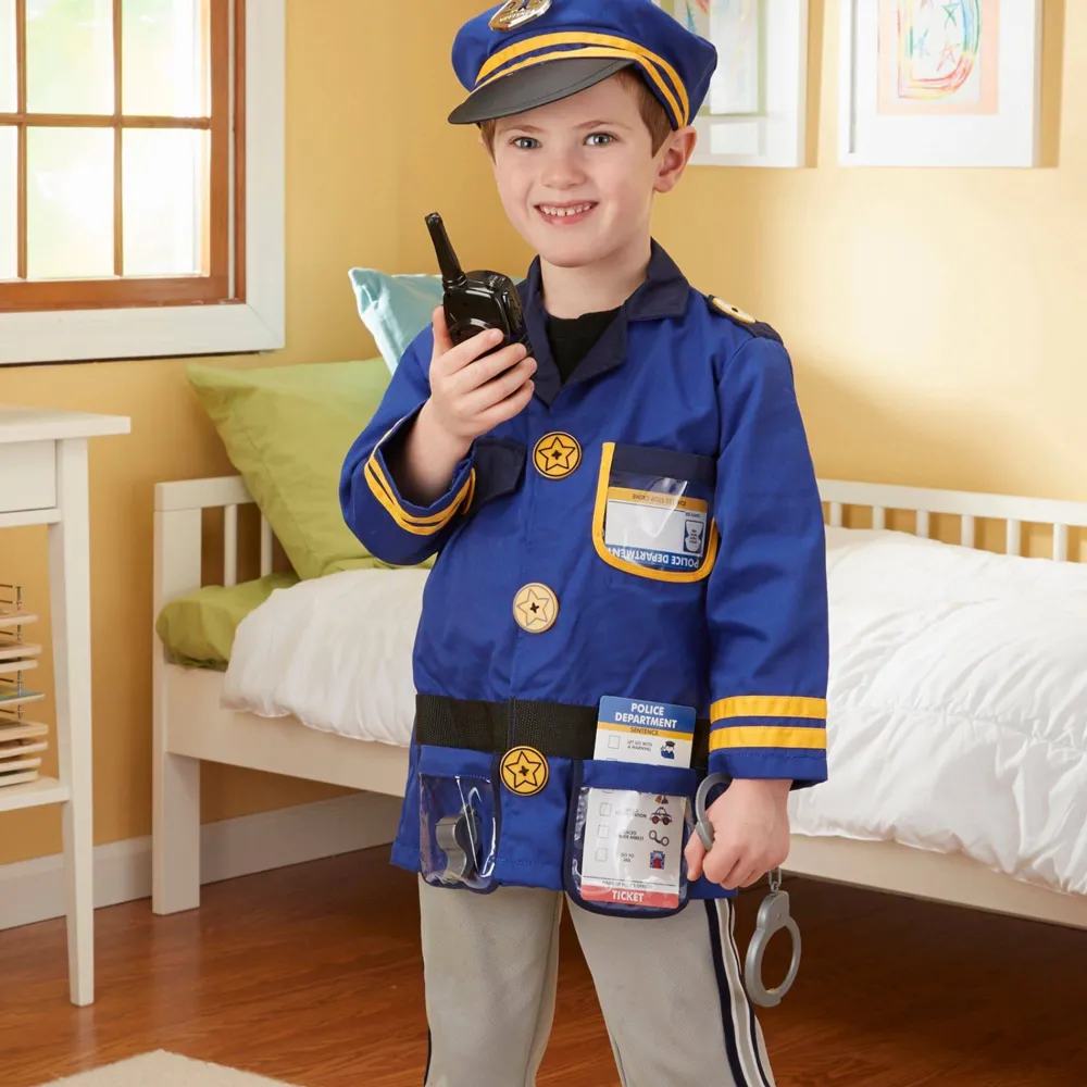 Melissa u0026 Doug Disfraz policía 3-6 años · Melissa & Doug*Niños Disfraces Infantiles