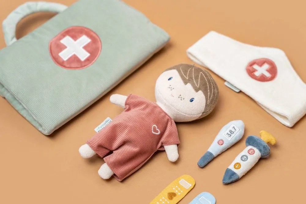 Little Dutch Doctor Muñeco Jim ·*Niños Muñecos Blanditos|Juguetes Montessori