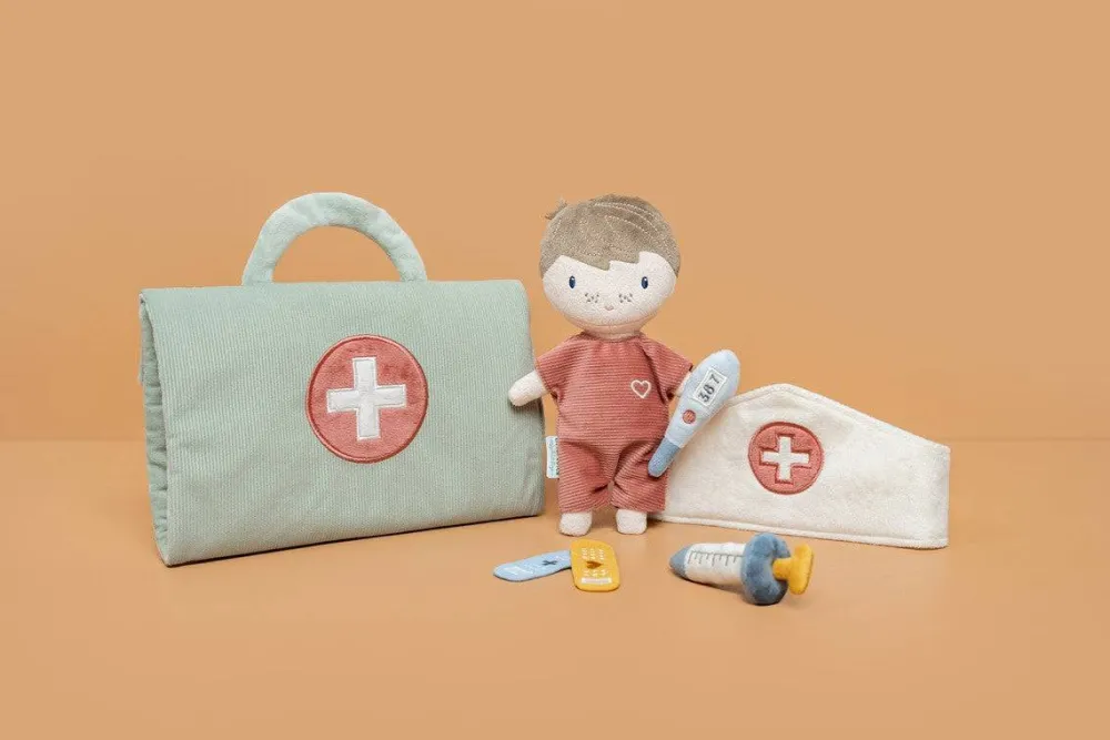 Little Dutch Doctor Muñeco Jim ·*Niños Muñecos Blanditos|Juguetes Montessori