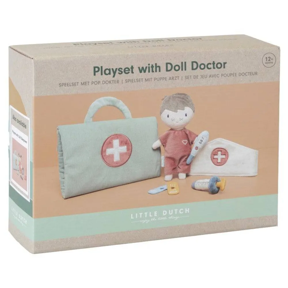 Little Dutch Doctor Muñeco Jim ·*Niños Muñecos Blanditos|Juguetes Montessori