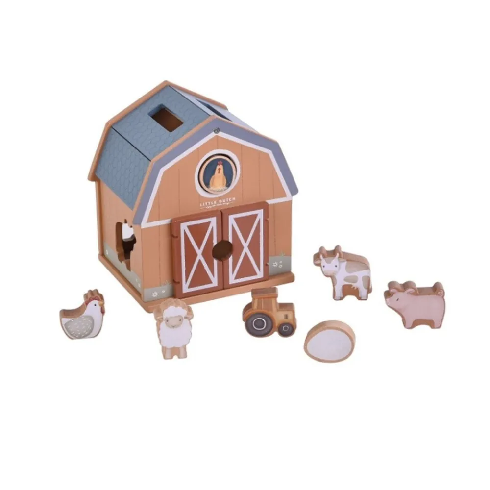 Little Dutch Encaja las formas Little Farm ·*Niños Juguetes De Madera Para Niños|Juguetes Y Juegos Motricidad Fina