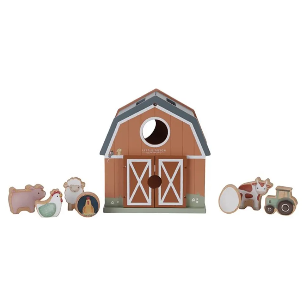 Little Dutch Encaja las formas Little Farm ·*Niños Juguetes De Madera Para Niños|Juguetes Y Juegos Motricidad Fina