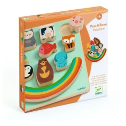 Djeco Encajable Puzz & Boom Rainbow ·*Niños Puzzles Djeco|Puzzles De Animales