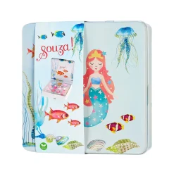 Souza Estuche de maquillaje Sirena ·*Niños Maletín De Maquillaje Para Niñas Y Niños|Disfraces Infantiles