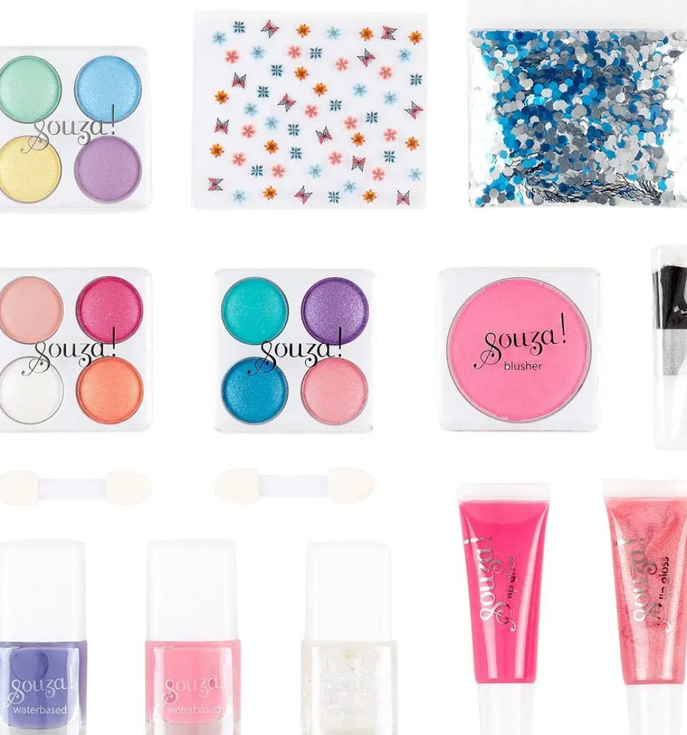 Souza Estuche maquillaje lujo ·*Niños Maletín De Maquillaje Para Niñas Y Niños|Disfraces Infantiles