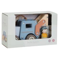 Little Dutch Excavadora FSC ·*Niños Coches De Madera De Juguete Para Bebés|Coches De Juguete Para Bebés