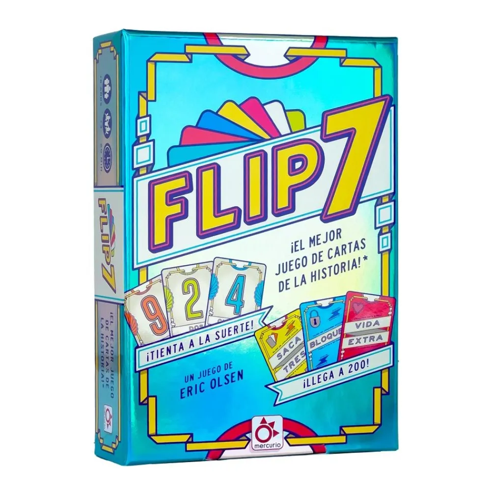 Mercurio Flip 7 ·*Niños Mercurio Juegos De Mesa|Juegos De Cartas