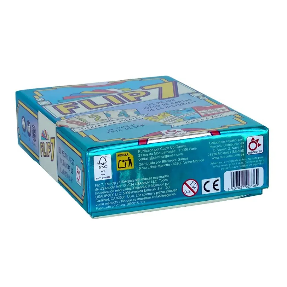 Mercurio Flip 7 ·*Niños Mercurio Juegos De Mesa|Juegos De Cartas