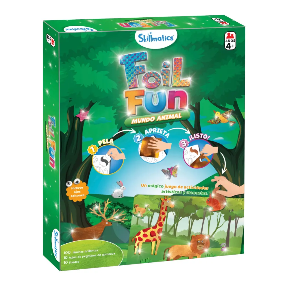 Ludilo Foil Fun-Mundo Animal · Skillmatics*Niños Kit De Manualidades