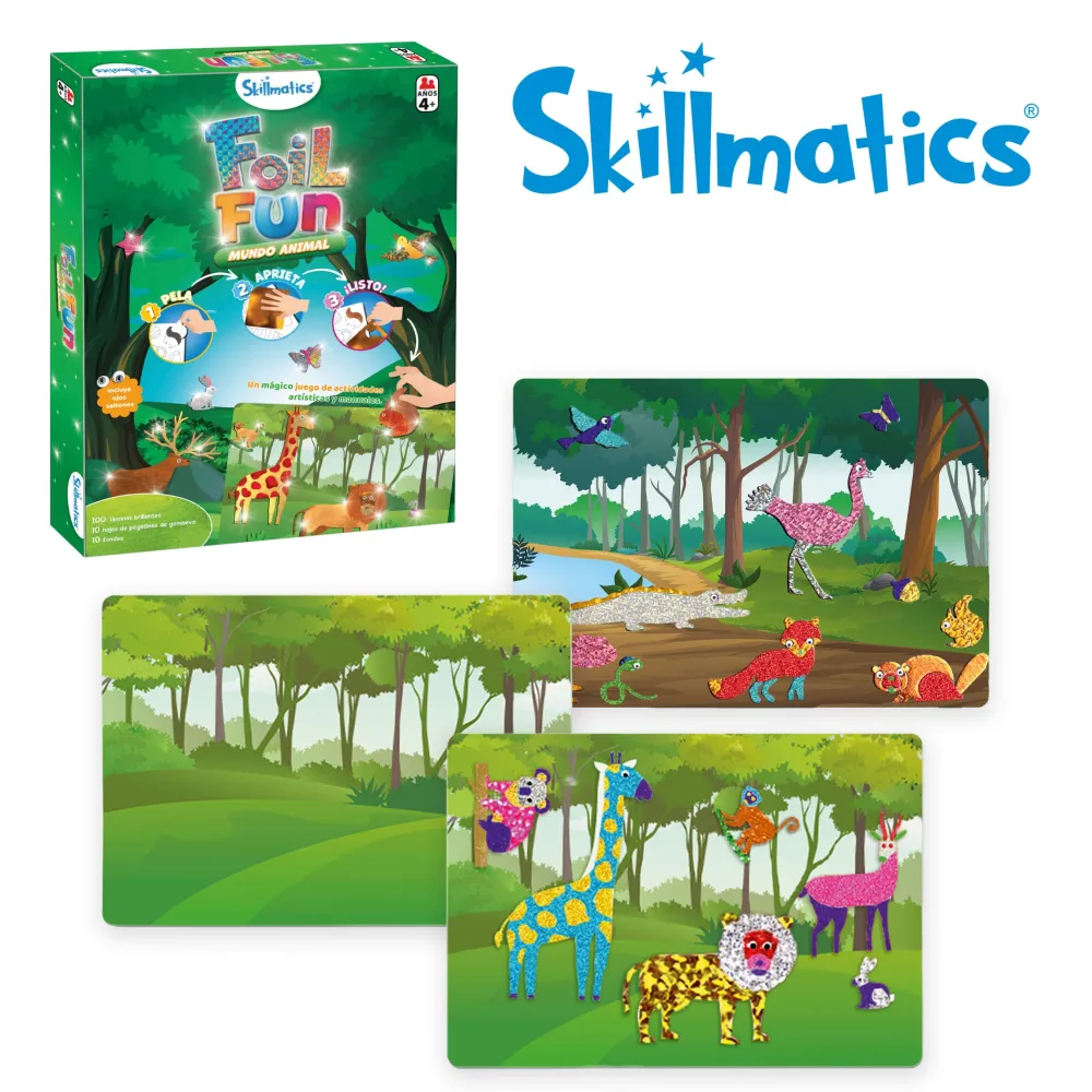 Ludilo Foil Fun-Mundo Animal · Skillmatics*Niños Kit De Manualidades