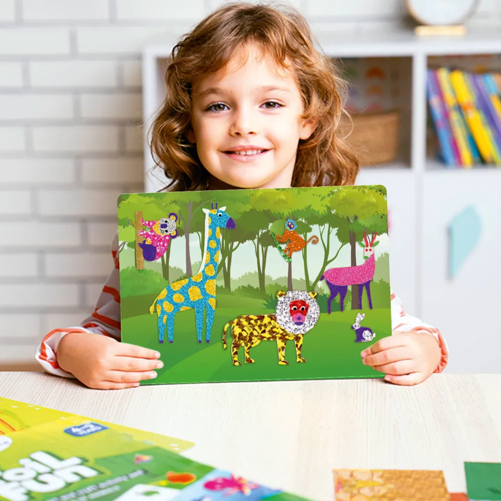 Ludilo Foil Fun-Mundo Animal · Skillmatics*Niños Kit De Manualidades