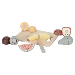 Little Dutch Frutas para Cortar ·*Niños Cocinas De Madera Y Accesorios Juguete|Juguetes Waldorf