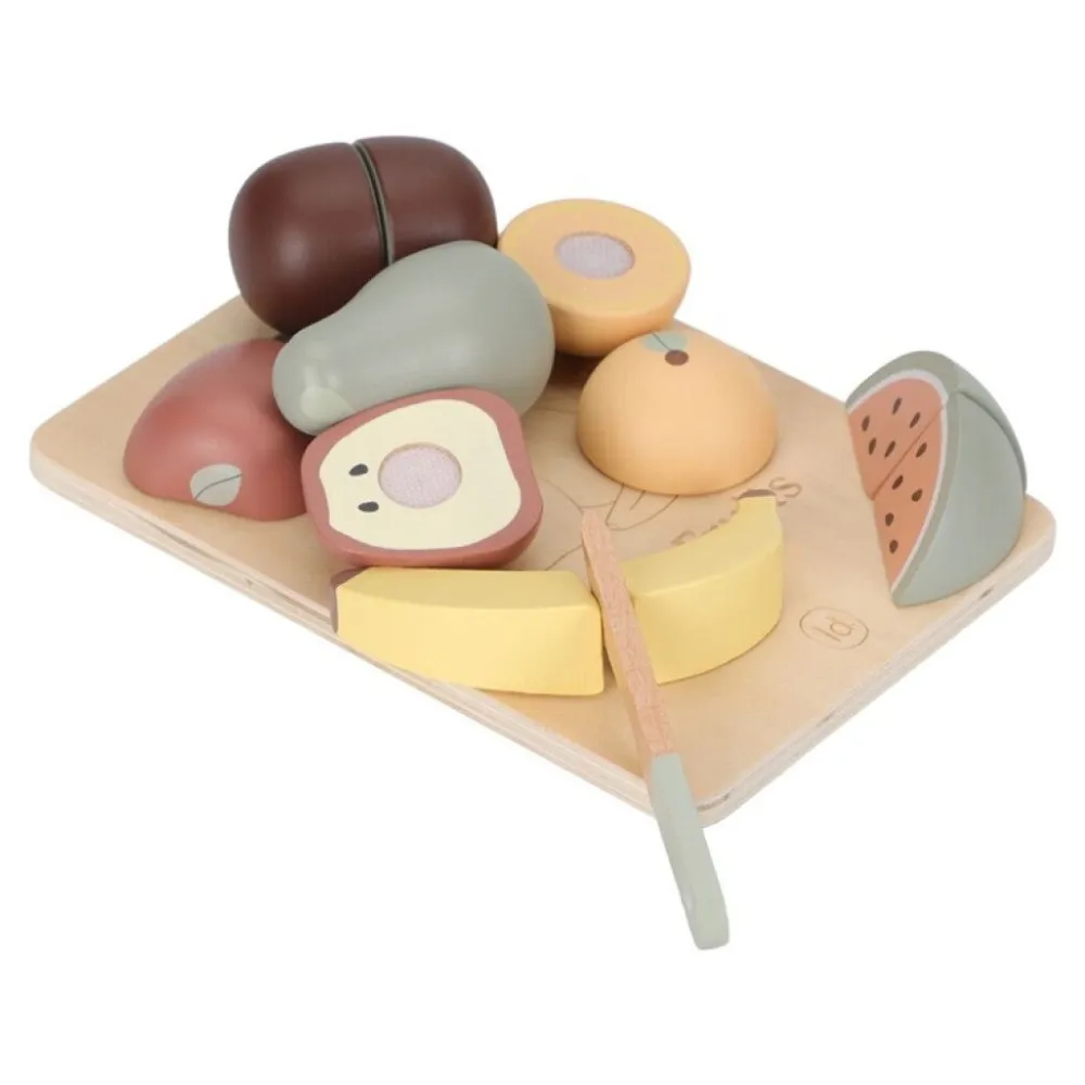 Little Dutch Frutas para Cortar ·*Niños Cocinas De Madera Y Accesorios Juguete|Juguetes Waldorf